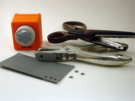 Punches & Scissors | Deckle-edge scissors, star punch & flow… | Flickr