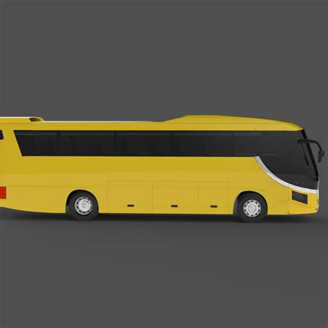 hino bus coach 3d model