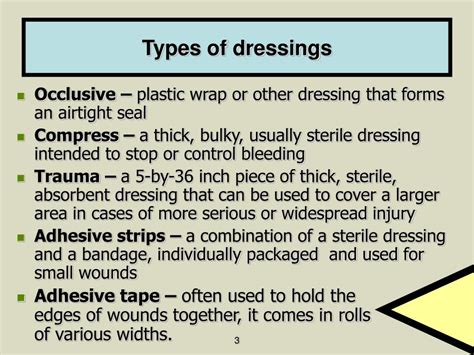 Types Of Occlusive Dressing