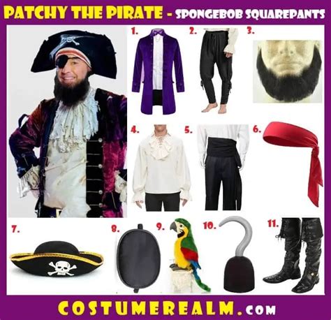 Dress Like Patchy The Pirate - Costume Realm