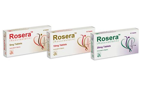 Rosuvastatin with the brand name of ROSERATM 5mg, 10mg and 20mg Tablets ...