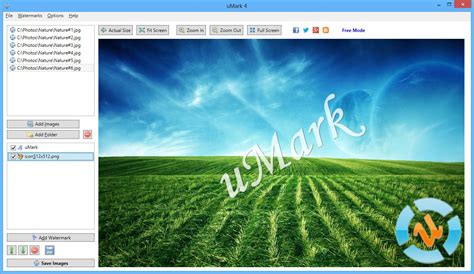 Free Watermark Software - uMark