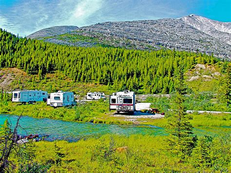 Summit Lake Campground in Stone Mountain Provincial Park-British ...