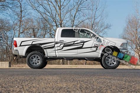 Dodge Ram sticker vinyl Side Decal Modern Pattern Vinyl 2011 - Present