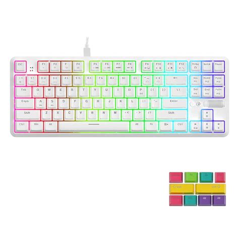 Buy POWER K870T 87 Keys Bluetooth Mechanical Keyboard, Wireless/Wired ...