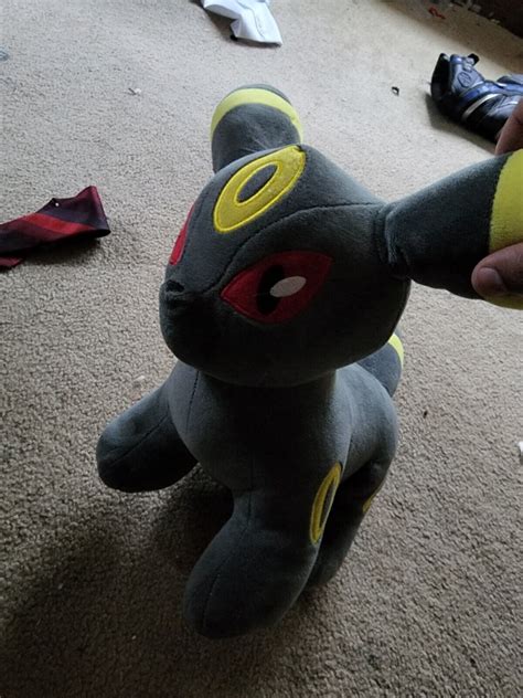 Mavin | Build a Bear UMBREON w Sound EEVEELUTION Black Plush Stuffed ...