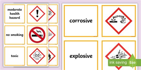 Hazard Symbols Match And Draw KS3 Chemistry Beyond | lupon.gov.ph