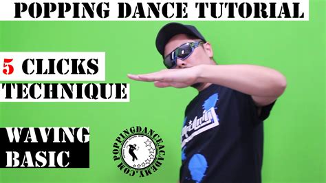 popping dance tutorial | 5 clicks technique | arm wave basic isolation ...