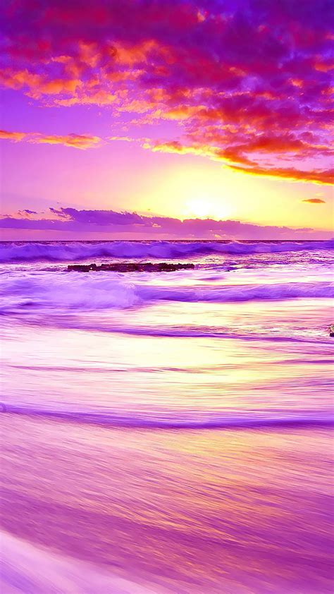 Purple Sunset Beach, Sunset Beaches HD тапет | Pxfuel