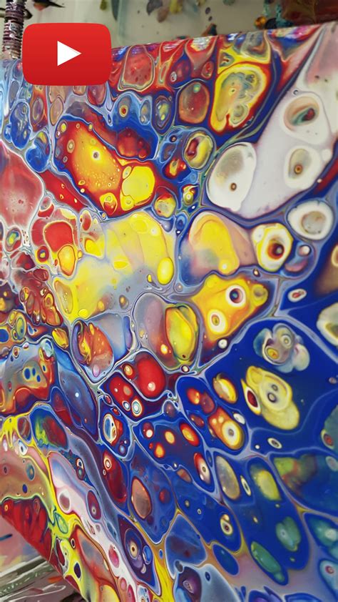 Acrylic Pouring Cells Experiment | Acrylic pouring art, Abstract art ...