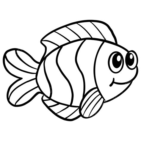 Fish Line Art Illustration, Fish Drawing, Rat Drawing, Fish Sketch PNG ...