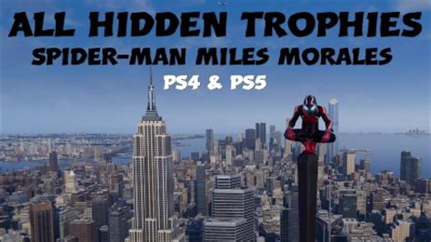 ALL HIDDEN TROPHIES on Spider-Man Miles Morales (Non-story Related) PS4 ...