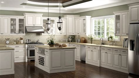 Distressed Antique White Kitchen Island – Things In The Kitchen