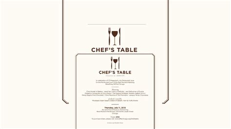 Chef's Table - IDEASEAT