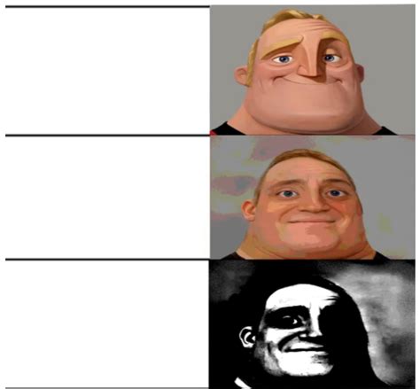 Mr Incredible Becoming Uncanny (shortened) Blank Template - Imgflip