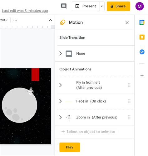 Google Slides: Adding Transitions and Animations
