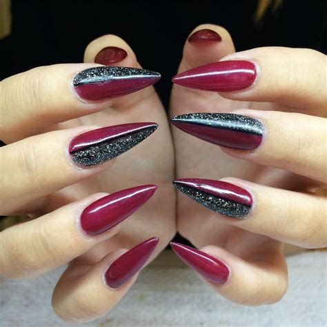 20 Superb Stiletto Nail Art Designs 2016 - YusraBlog.com