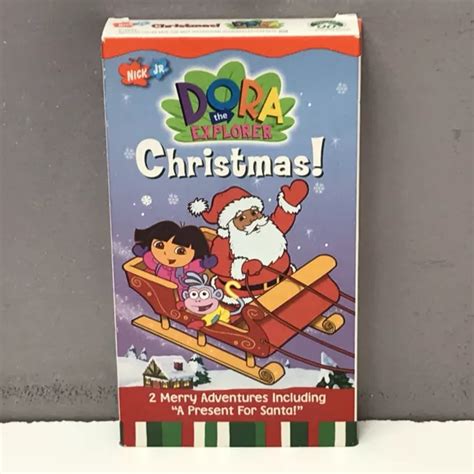 NICKELODEON DORA THE Explorer Christmas VHS Video Tape Santa VTG Nick ...