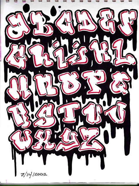 Graffiti Font | Graffiti lettering, Graffiti lettering fonts, Graffiti font