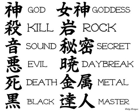 100 Beautiful Chinese Japanese Kanji Tattoo Symbols & Designs ...