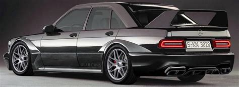 Mercedes 190E EVO II Gets Digital Revamp With New AMG Parts | Carscoops