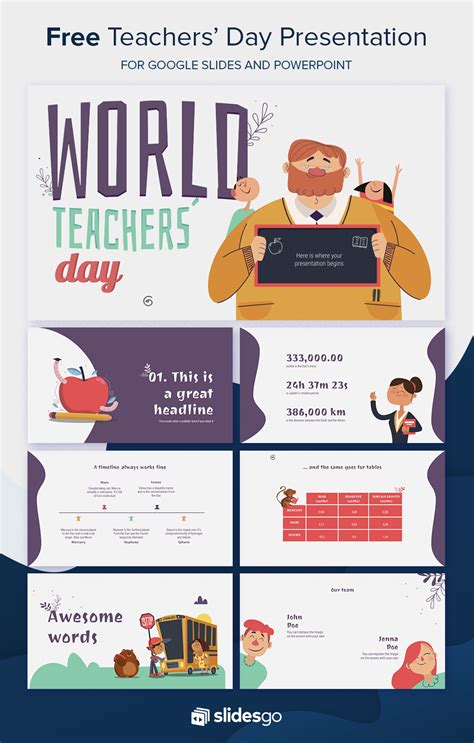 Free World Teachers' Day Presentation | Powerpoint background design ...