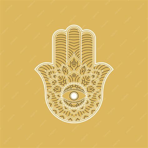 Free Vector | Hand drawn hand of fatima illustration