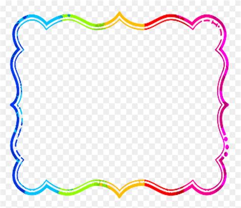 Rainbow Frame Clipart - Rainbow Clipart Image - FlyClipart