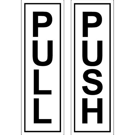 Buy 3 x 1 x Push – 1 x Pull – Door Sticker Sign/Door Stickers Online at ...