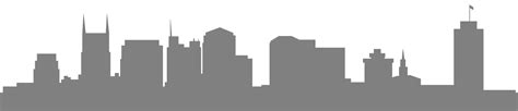 Nashville Skyline Silhouette | Free vector silhouettes