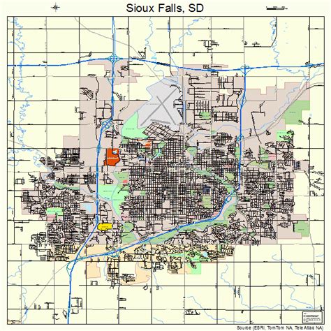 Sioux Falls South Dakota Street Map 4659020