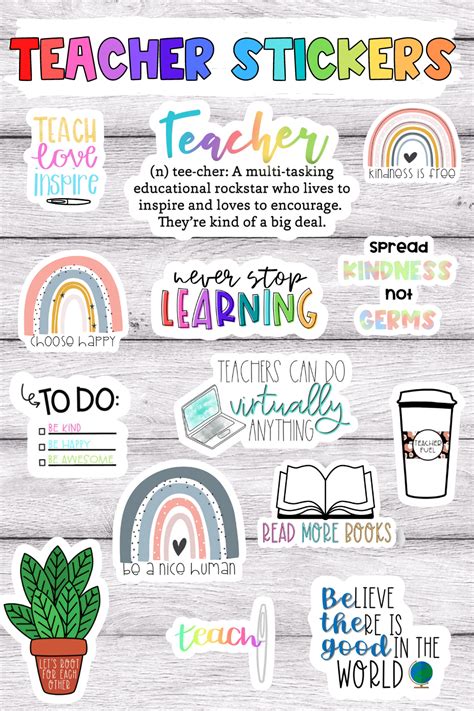 Teacher Stickers | Etsy Shop Stickers | Hydroflask Stickers | Laptop ...