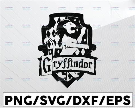 Gryffindor Emblem SVG Muggle Svg Hogwarts Houses SVG Hogwarts Crests ...