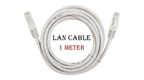 【Ready Stock】(1meter) White External Network Ethernet Cable Cat5e LAN ...