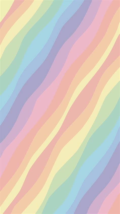 Phone Wallpaper. 'Rainbow Pastel wave' | Ideas de fondos de pantalla ...