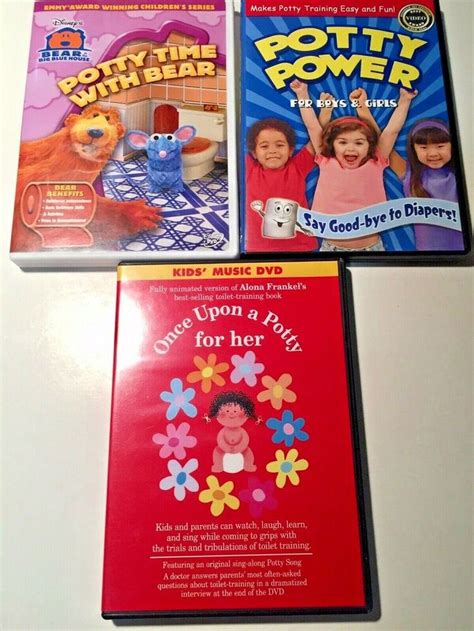 Potty Training DVD lot of 3 Potty Time Bear Once Upon Potty Power ...