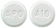 APO A10 Pill White Oval 9mm - Pill Identifier