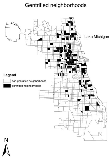 3: Gentrified neighborhoods that satisfy the three conditions of ...