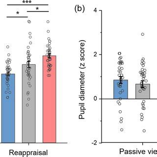 Statistical results of emotion rating and pupil diameter in the emotion ...