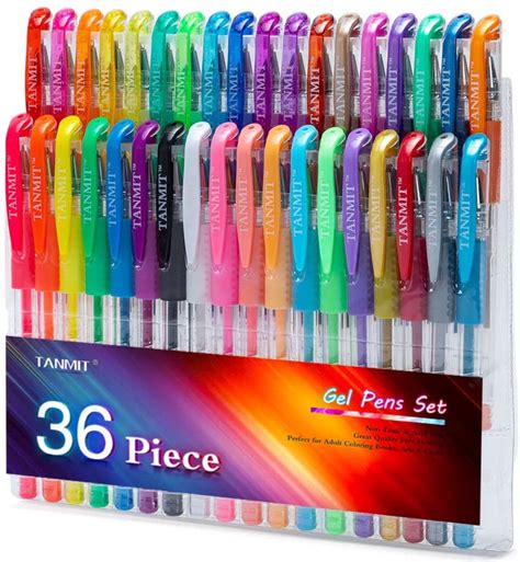 36 Pack Glitter Gel Pens Set 36 Gel Pen for Adult Coloring - Etsy