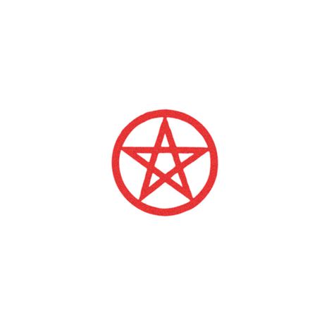 Red Pentagram Tattoo set of 2 Pentagram Temporary Tattoo / - Etsy