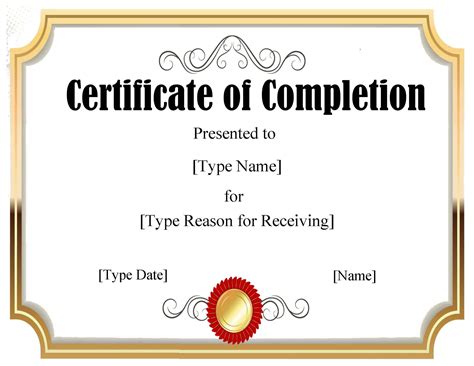 FREE Certificate Template Word | Instant Download