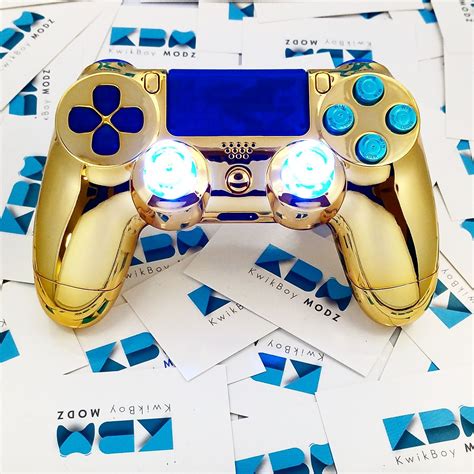 Chrome Gold Custom PS4 Controller | Custom ps4, Custom ps4 controller ...