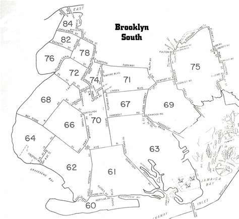 Brooklyn Police Precinct Map | Tourist Map Of English