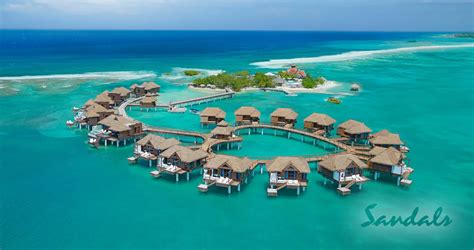 Comparing the Overwater Bungalows at Sandals Resorts