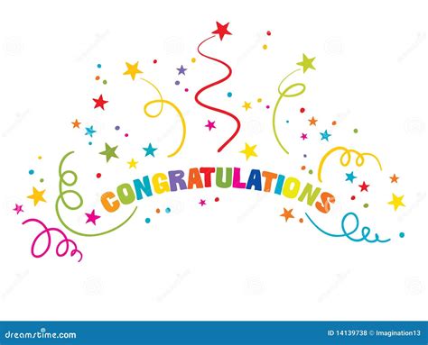 Inscription - Congratulations Stock Photo - Image: 14139738