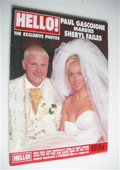 Hello! magazine - Paul Gascoigne and Sheryl Failes cover (13 July 1996 ...