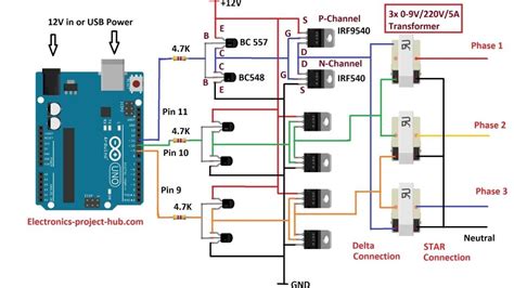 Arduino three phase inverter code | Electro Bhai | | Electronic circuit ...