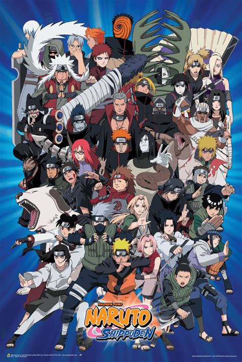 Naruto - Characters Poster 24in x 36in - The Blacklight Zone