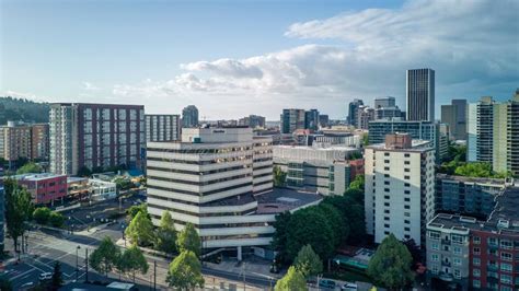 View of Modern Portland State University Dorms, Portland Oregon Stock ...